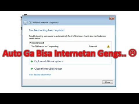 Internet Error, Tidak Bisa Internetan, DNS Server Is Not Responding, DNS Server Isn’t Responding
