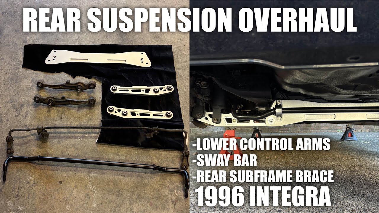 Rear suspension overhaul for the Integra - YouTube