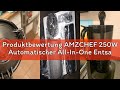 Produktbewertung AMZCHEF 250W Automatischer All-In-One Entsafter, 145MM Öffnung und 1,8L entsafter f