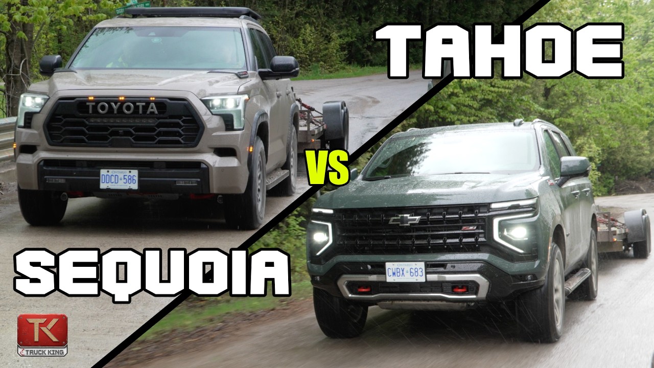 Towing Showdown! 2025 Chevy Tahoe Z71 vs Toyota Sequoia TRD Pro - Which ...