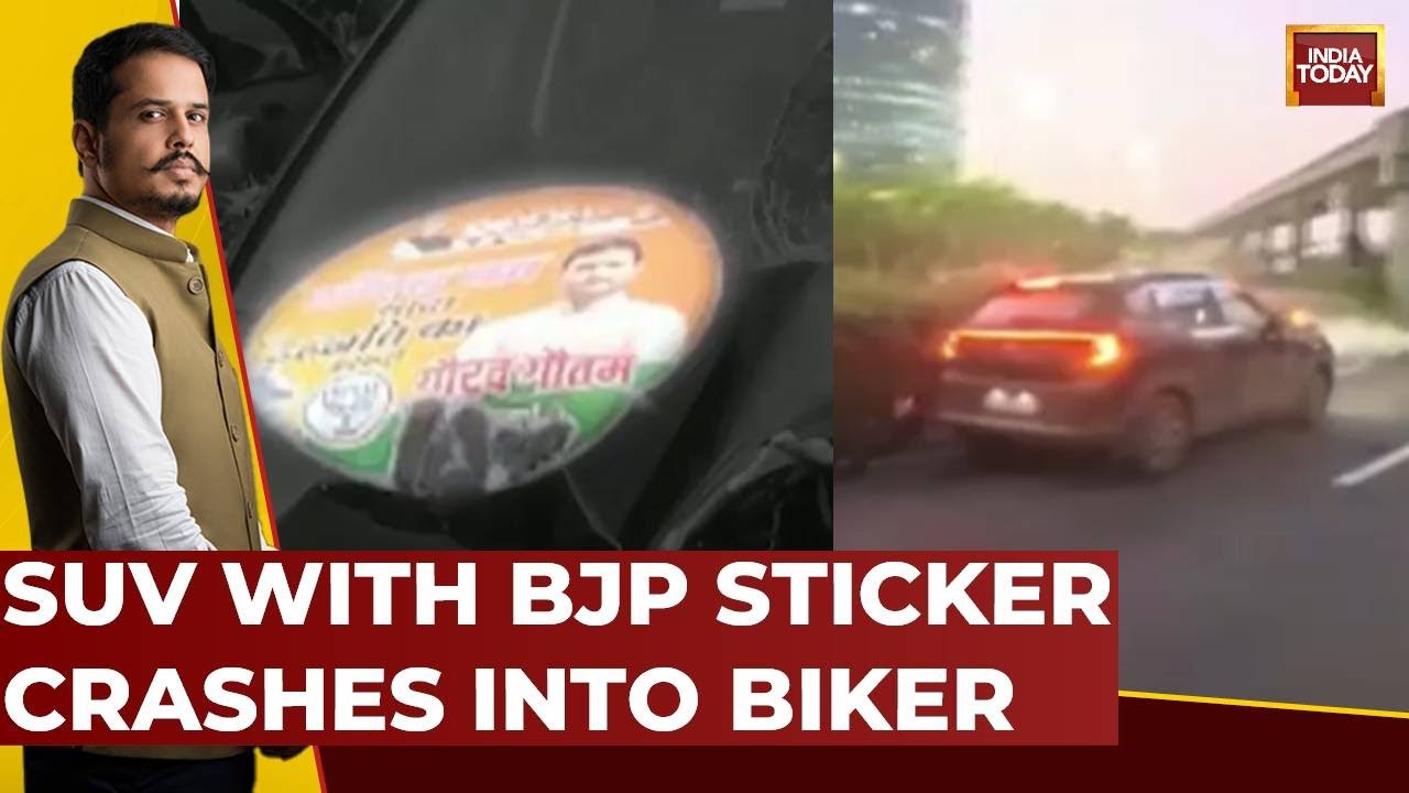 Gurugram Bike Accident: Biker Dies In Crash With 'BJP Stickered' SUV ...