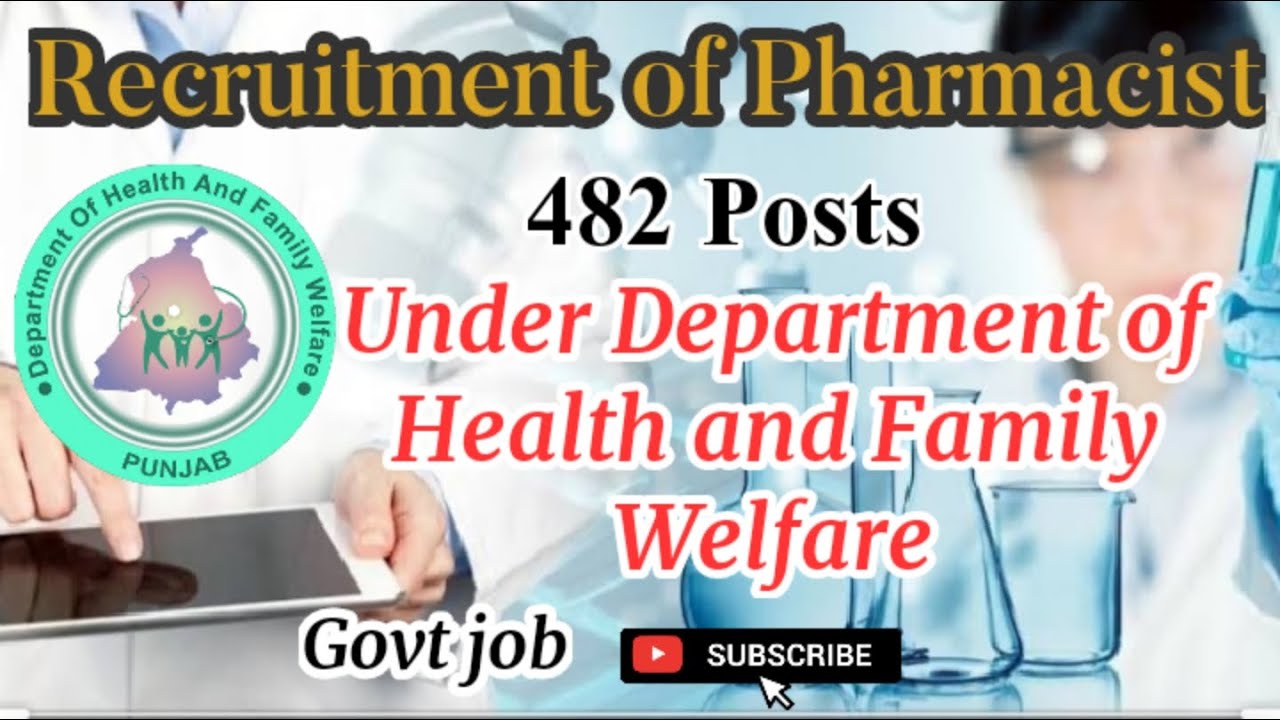 Pharmacist government Job 2020