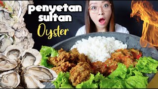 PENYETAN SULTAN!! MUKBANG OYSTER SPICY SAUCE   CRISPY OYSTER!