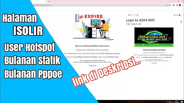 Membuat Halaman ISOLIR Mikrotik | User Hotspot , Rumahan Statik , Rumahan Pppoe