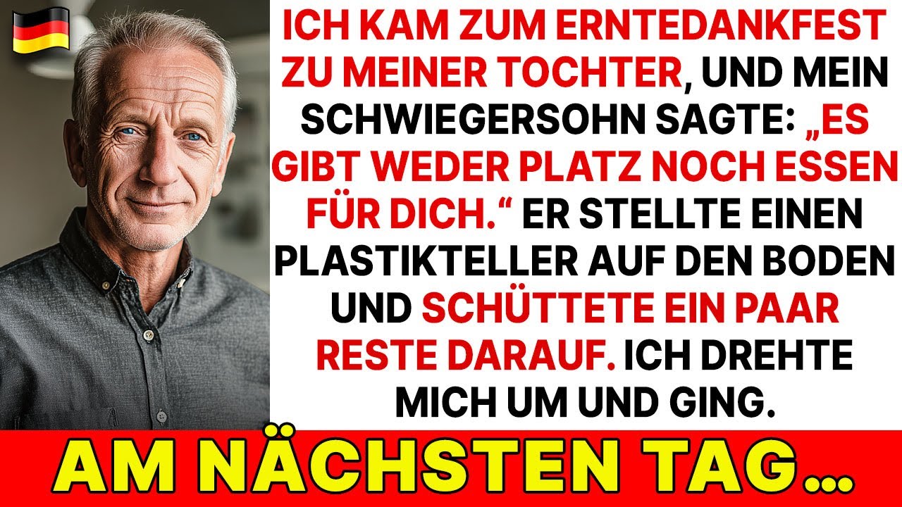 „Hier ist kein Platz für dich!“, sagte mein Schwiegersohn an Thanksgiving – am nächsten Tag...