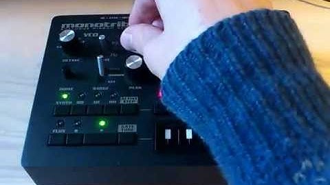 Korg Monotribe: How to silence oscillator when filtering external audio