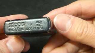 ZIPPO ジッポライター 2000年製  PVD加工　「ブラック」