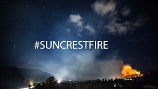 #suncrestfire engulfing the Peshastin, WA foothills as residents evacuate.