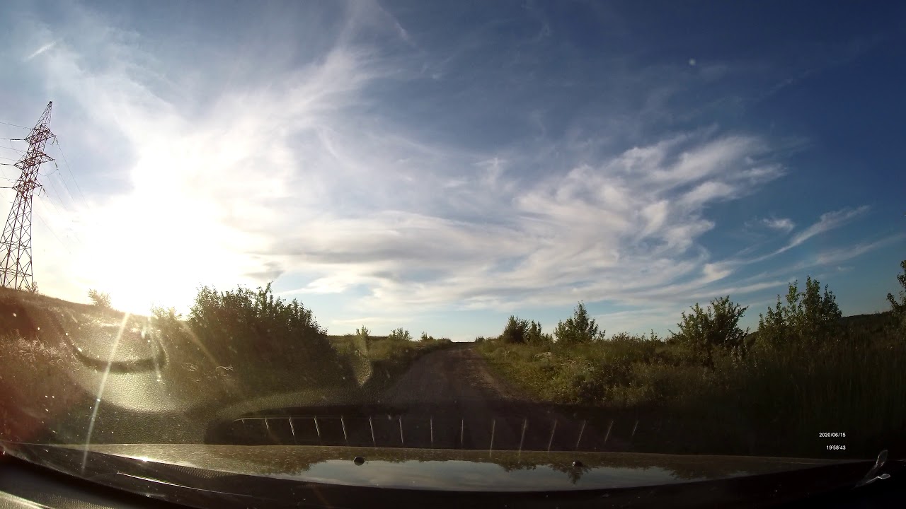 г. Вольск. Поездка по горам (заезд с ул. Льва Толстого и выезд на ул ...