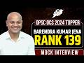 OPSC OCS 2024 Topper Barendra Kumar Jena (Rank 139) Mock Interview! | StudyIQ