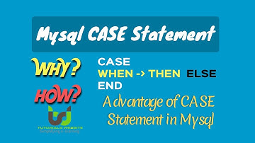 MySql CASE Statement | CASE statement way of handling if/then logic