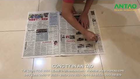 Cách làm túi giấy từ báo cũ - Xưởng in An Tạo - www.inantao.com