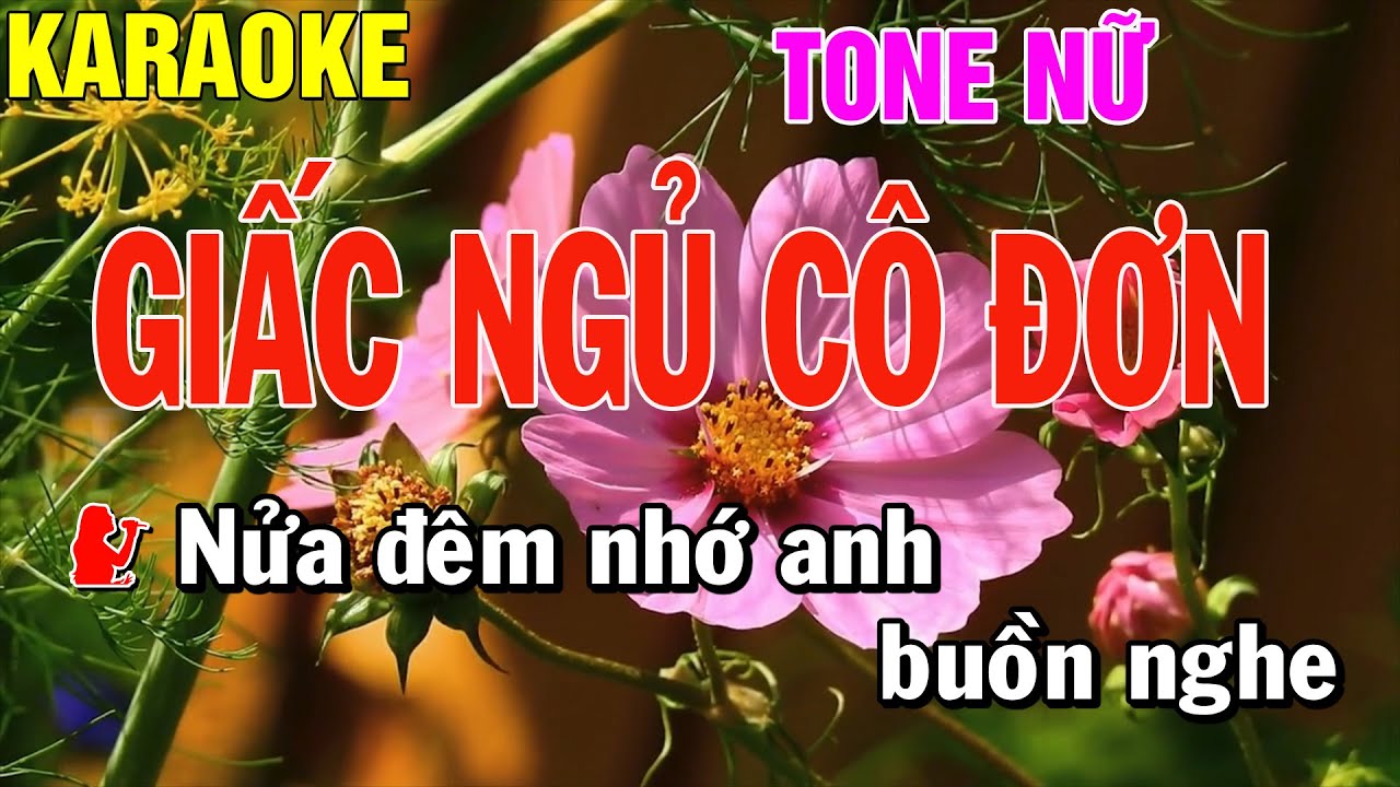 Giấc Ngủ Cô Đơn Karaoke Tone Nữ Thái Tài