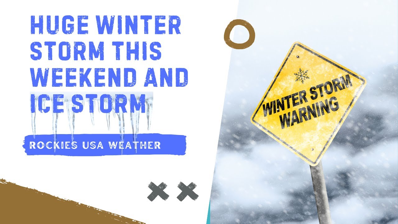 Huge Winter Storm Happening this weekend and Ice Storm - YouTube