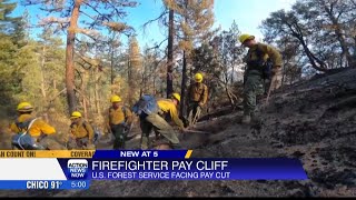 Federal firefighters face massive pay cliff