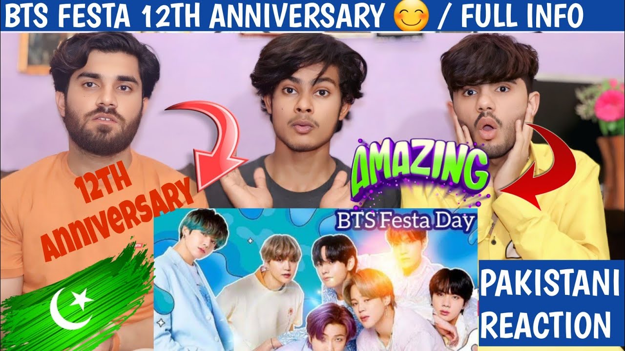Bts Festa 12th anniversary 💜 / full indi information - Abaid Official - Pakistani Reaction