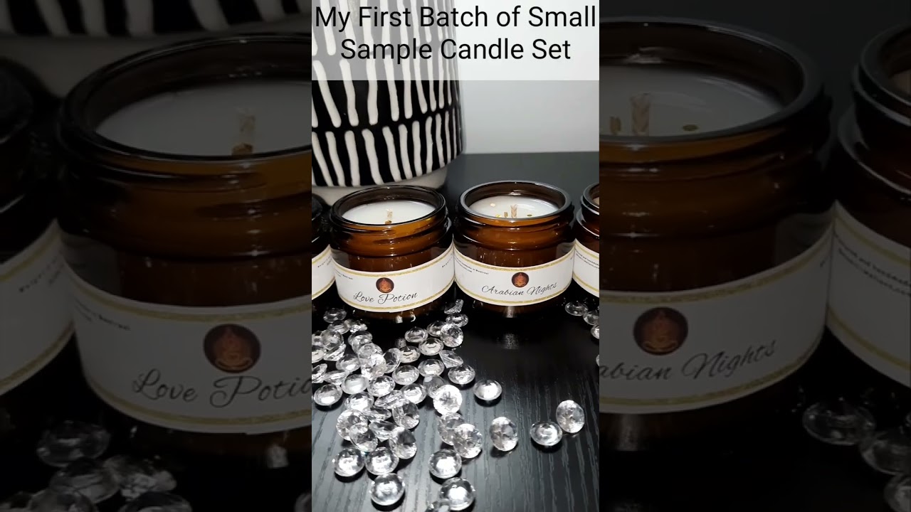 My 1st Batch of Small Sample Candle Set