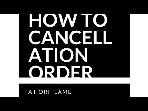 Video: Paano Kanselahin Ang Isang Order Ng Oriflame