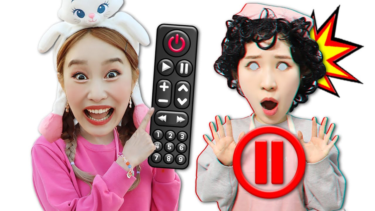 [리모컨 모아보기] 그대로 멈춰버린 보니?! Play the pause challenge