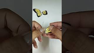 Diy Flying Butterfly #handmade #diy #butterfly #craft#trending