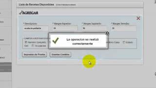 Configuracion de Formatos de Receta Medica, Software de Historia Clínica screenshot 1