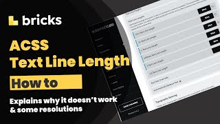 Fix ACSS Text Line Lengths not working in Bricks Builder