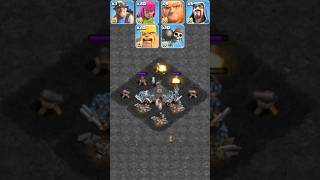 Builder Base Cannon VS Max Level Normal Troops #shorts #ClashofClans