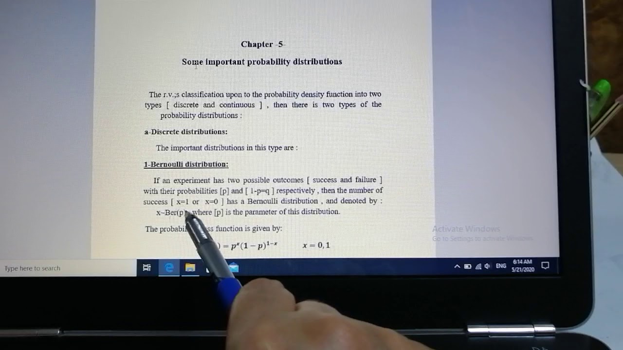 Bernoulli dist توزيع برنولي