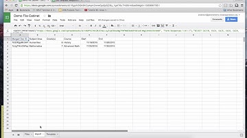 Curriculum Mapping: Automating the setup