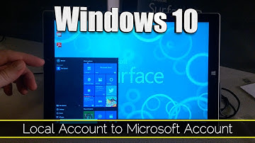 Windows 10 - Switch from a LOCAL Account to a MICROSOFT Account