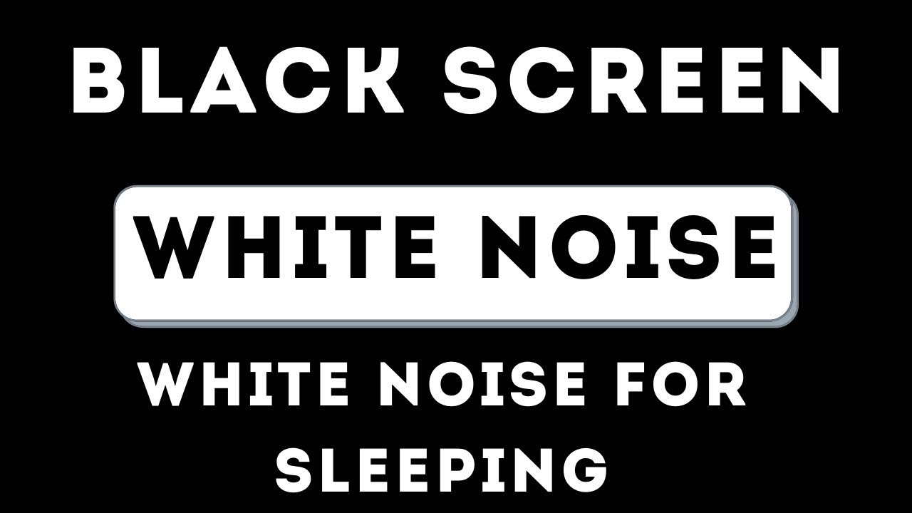 White Noise Black Screen , Sleep, Study, Focus , 10 Hours
