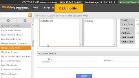 How to enable demo mode in WHM