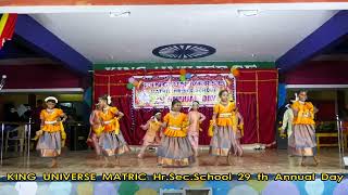 Girls Group - Folk Dance | Annual Day Function | King Universe Matric. Hr. Sec.School | Kadayanallur