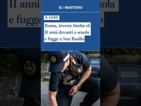 Video Roma, investe bimbo di 11 anni davanti a scuola e fugge a San Basilio: 54enne rintracciato