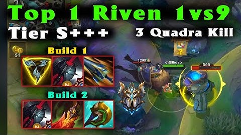 Riven Wild Rift Tốc chiến China | Gameplay Guide Build Best Riven Jungle đi rừng | Top 1 Riven