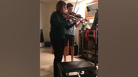 Violin lesson duet
