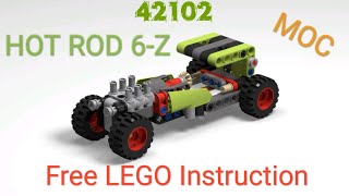 LEGO 42102 HOT ROD MOC - Free Instruction screenshot 3