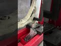 Press out the old bushing without damaging #chassis #suspension #autopart #automotive #autoservice