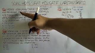 SOAL HOTS SIFAT KOLIGATIF LARUTAN | PART 1