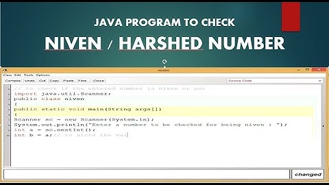 Java program to check NIVEN / HARSHAD number|ICSE|ISC|JAVA|