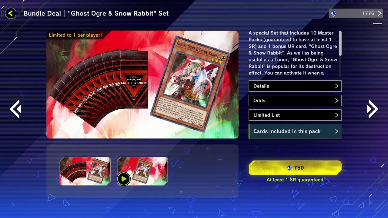 Yu-Gi-Oh! Master Duel | “Ghost Ogre & Snow Rabbit” Set Bundle