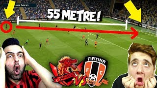 HAYATIMDA İLK DEFA ! ORTA SAHADAN GOL ATTIM ! 55 METRE ! EMJAN ÇILDIRDI ! KAPIŞMA PES 2019