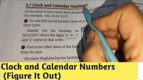 Clock and Calendar Numbers || Chapter - 3 Number Play || Class 6th Maths - Ganita Prakash