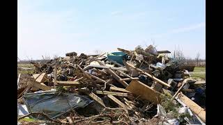 EF-3 Tornado Damage Robinson, IL and Sullivan, IN Videos and Photos Taken 04-08-2023