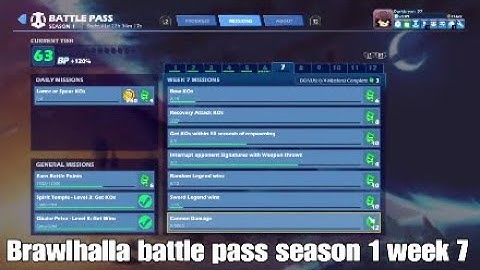Brawlhalla battle pass season 1 week 7 guide