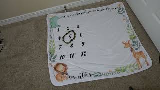 Yoothy Safari Baby Monthly Milestone Blanket Review (Link Below 👇) screenshot 4