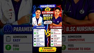 B.Sc Nursing Ya Paramedical? #shorts• 12th Ke Baad Best Medical Course? #shorts#bscnursing #viral #