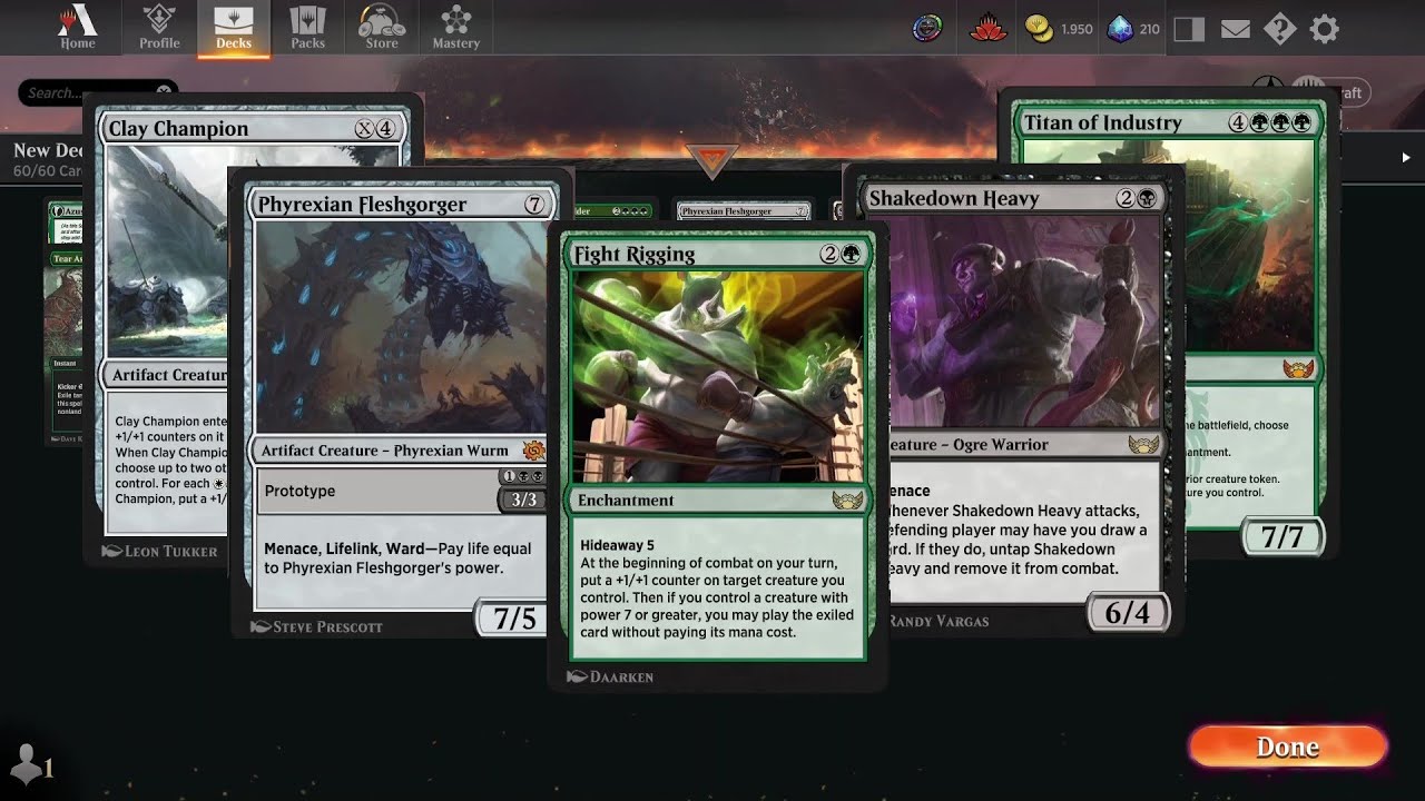 Golgari Fight Rigging! MTG Arena Brothers' War standard deck YouTube