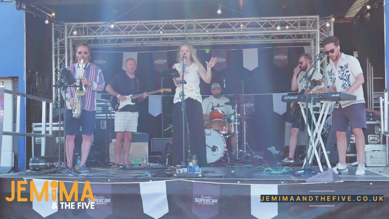 Jemima & The Five performing at Beaulieu Supercar Weekend