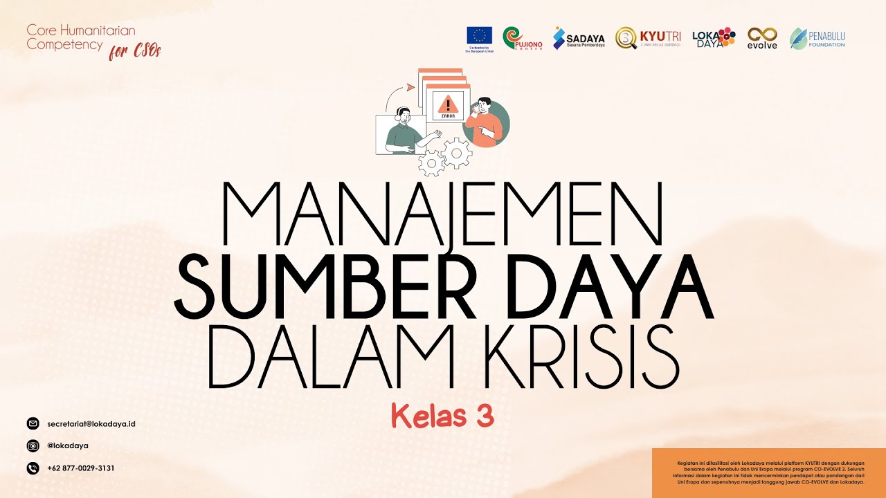 E4 Kelas 3 MSD berbasis Kompetensi Humanitarian - Manajemen Sumber Daya dalam Krisis